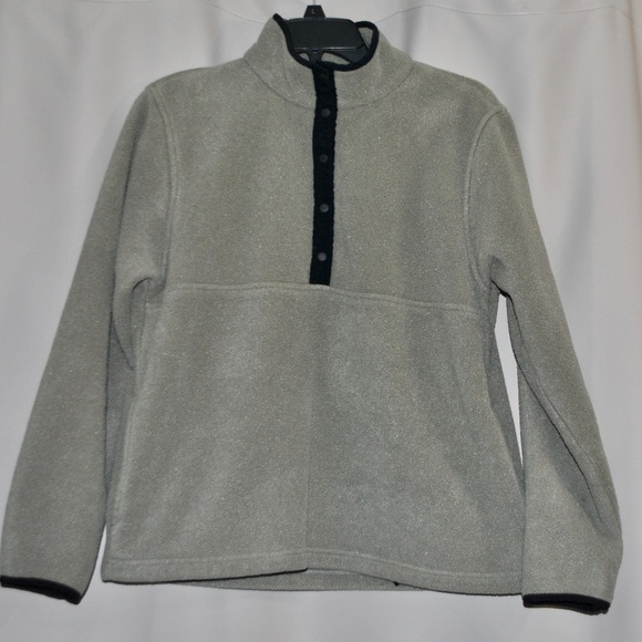 Vintage L.L. Bean Fleece Army Green Pullover - Picture 4 of 6